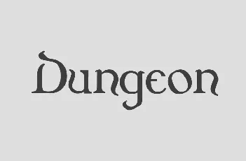 Dungeon font