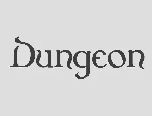 Dungeon font