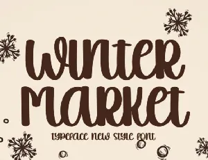 Winter Market font