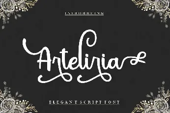 Arteliria Script font