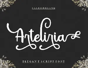 Arteliria Script font