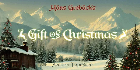 Gift Of Christmas PERSONAL USE font