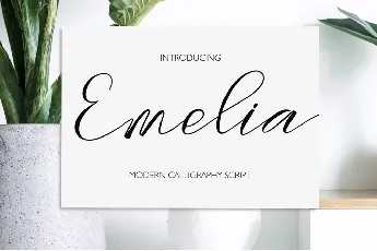 Emelia Script font