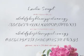 Emelia Script font