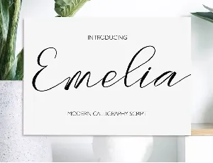 Emelia Script font