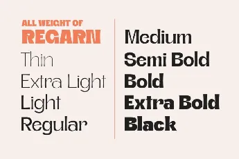 Regan font