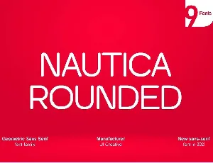 Nautica Rounded font