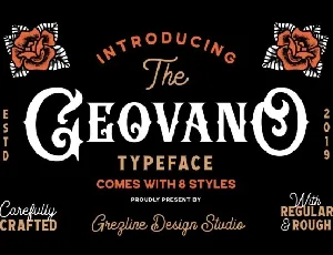 Geovano font