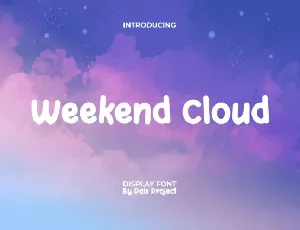 Weekend Cloud font