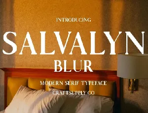 Salvalyn Blur font