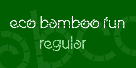 Eco Bamboo Fun font