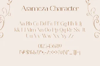 Arameza Demo font