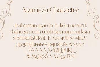 Arameza Demo font