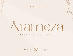 Arameza Demo font