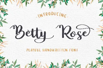 Betty Rose Demo font