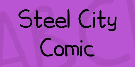 Steel City Comic font