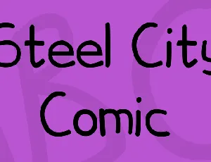 Steel City Comic font