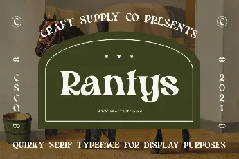 Rantys Serif font