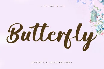 Butterfly Typeface font