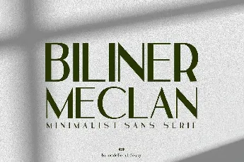 Biliner Meclan font