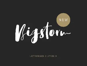 Bigstorm Script font