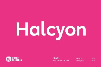 Halcyon font