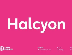 Halcyon font