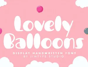 Lovely Balloons Display font