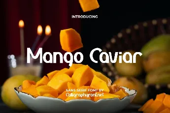 MangoCaviarDemo font