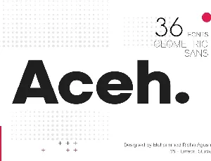 Aceh Geometric Sans Serif font