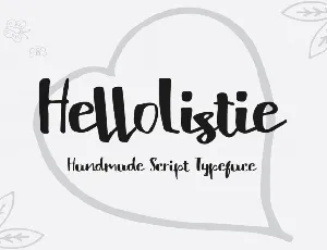 Hello Listie Script Free font