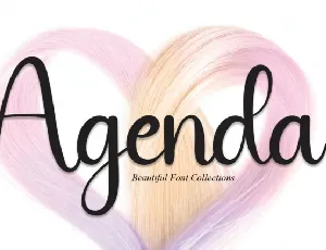 Agenda Script font