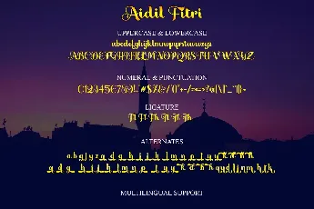 Aidil Fitri font