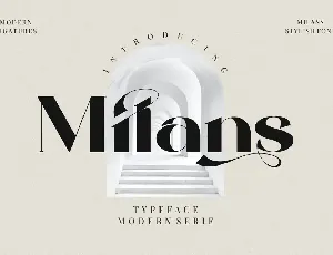 Milans font