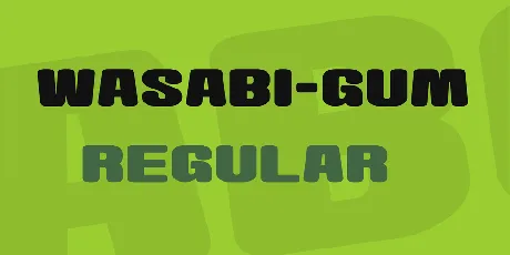 Wasabi-Gum font