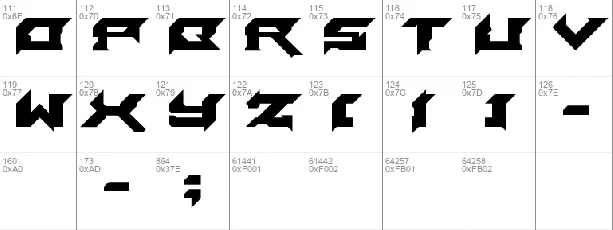 Laceration font