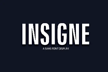 Insigne Display font