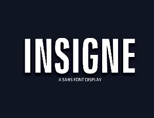 Insigne Display font