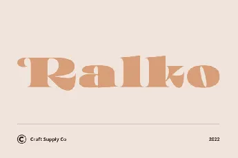 Ralko Serif font