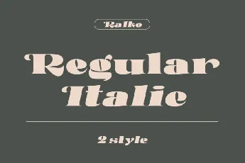 Ralko Serif font