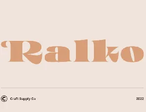 Ralko Serif font