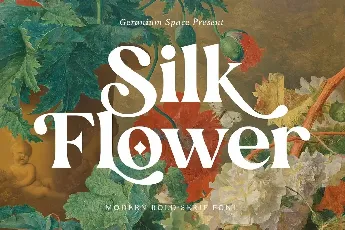 Silk Flower font