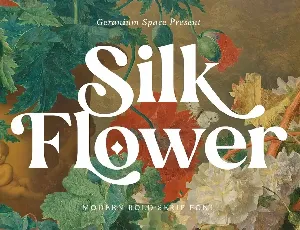 Silk Flower font