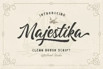 Majestika Brush Script font