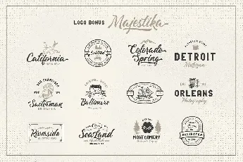 Majestika Brush Script font