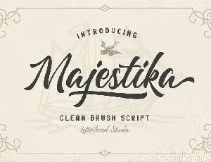 Majestika Brush Script font