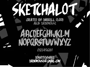 Sketchalot font