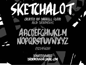 Sketchalot font