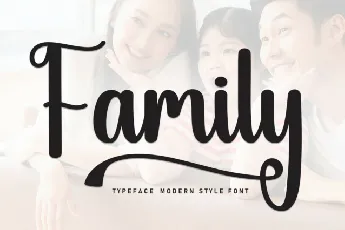 Family Script Typeface font