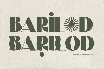 BARILOD Sans Serif font